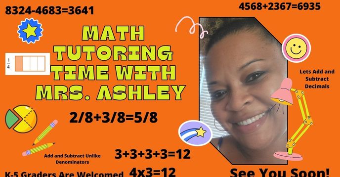 Ashley Ediger Math Math Tutoring Time With Mrs. Ashley | Small Online Class for Ages 5-12 ...