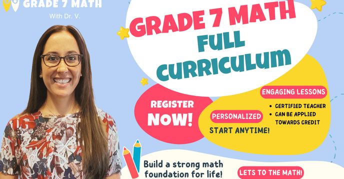 Grade 7 Math Class Grade 7 Math- Full Course (Self-Paced Class) | Small Online Class for ...