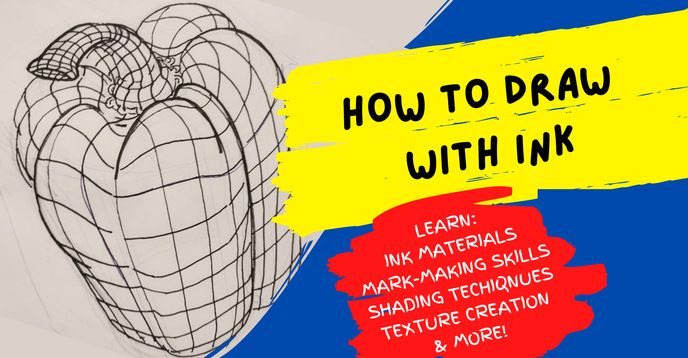 Reference Drawing Ink How to Draw With Ink, Basic Ink Drawing Skills & Techniques | Small ...