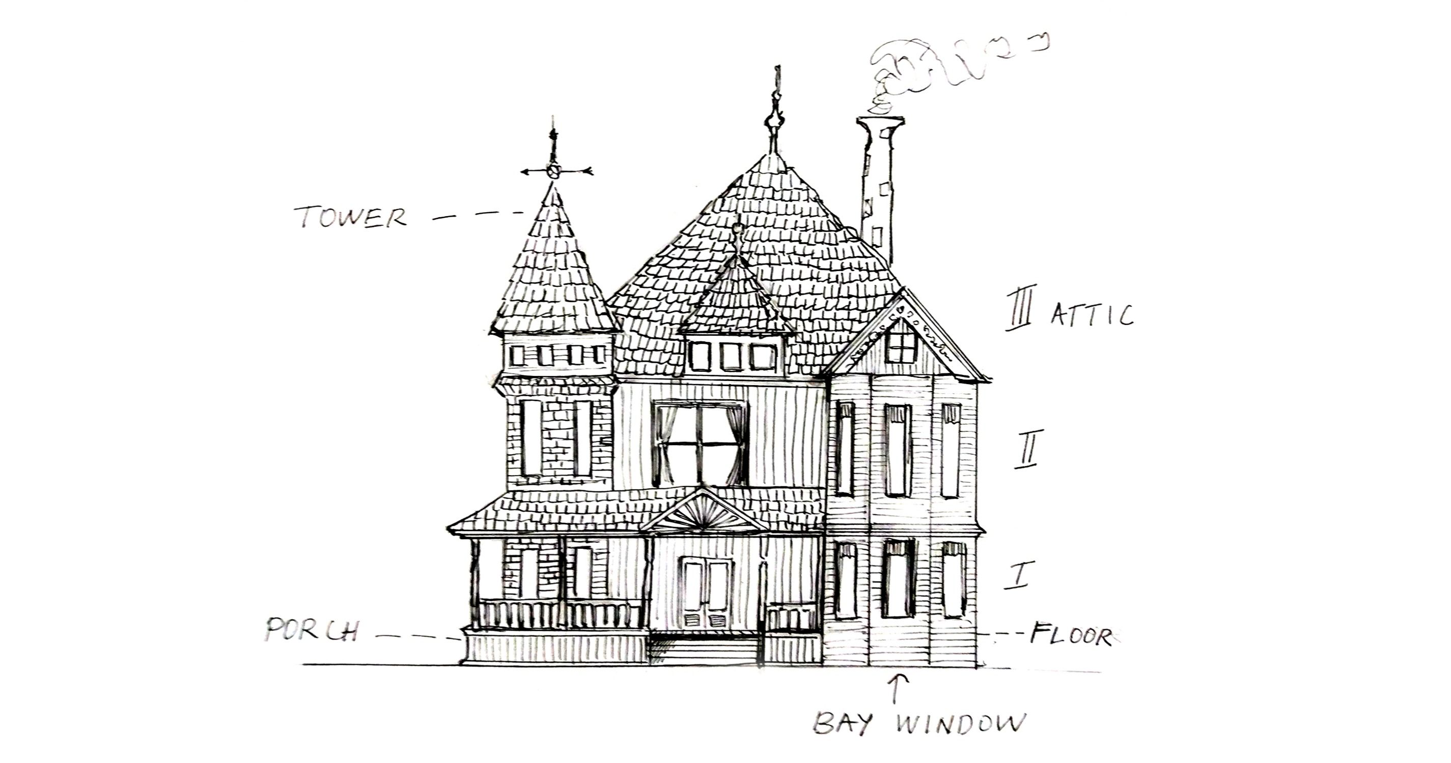 Simple Workhouse Drawing How To Draw A Victorian Workhouse