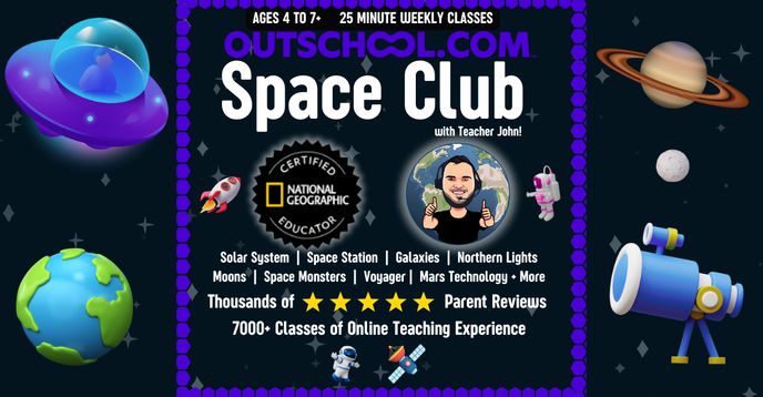 Space Club Project Space Club | Small Online Class for Ages 4-8 | Outschool