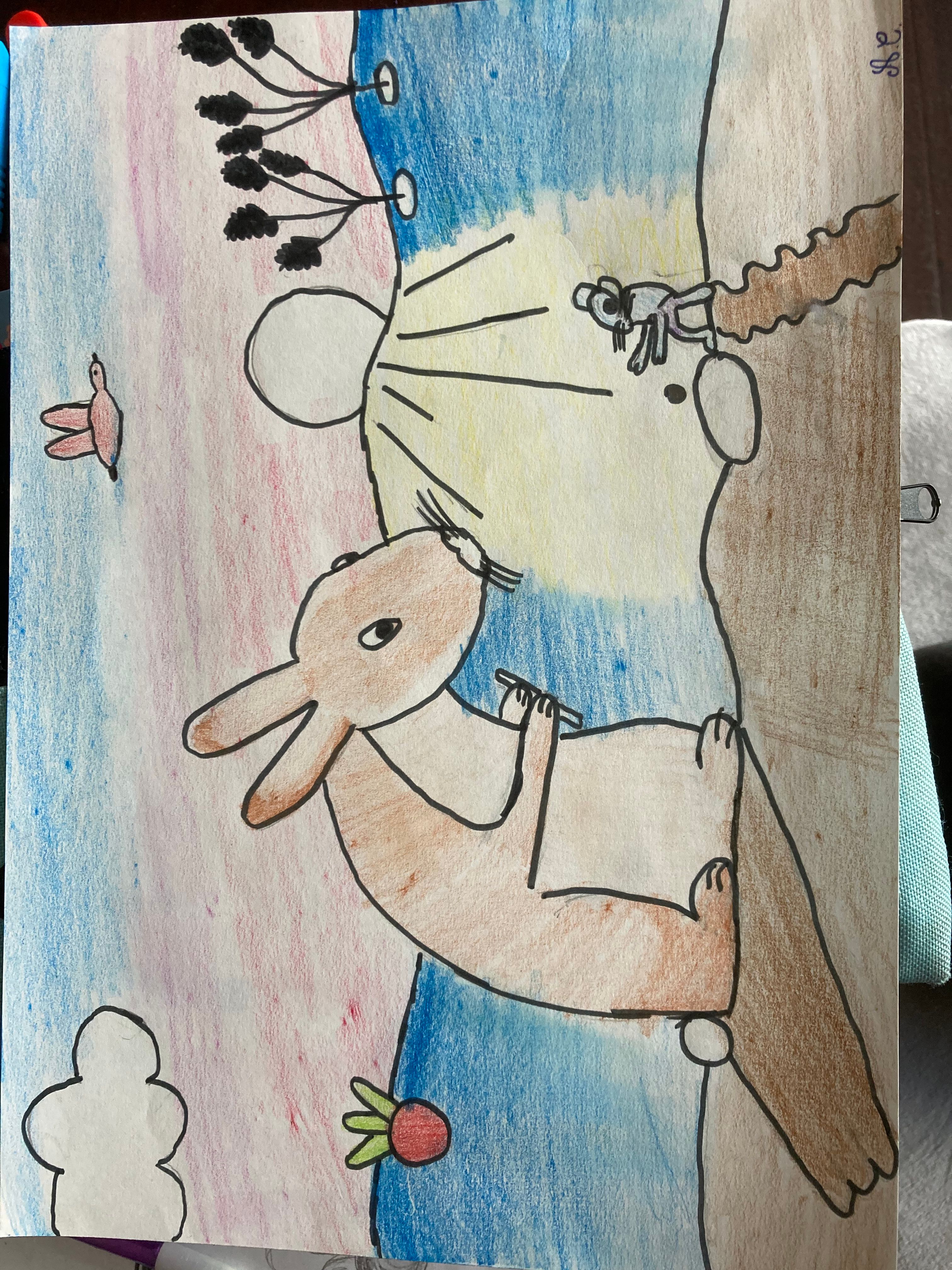 Let’s Draw “Rabbit and Mouse Share a Seed of Kindness!” Group Class ...