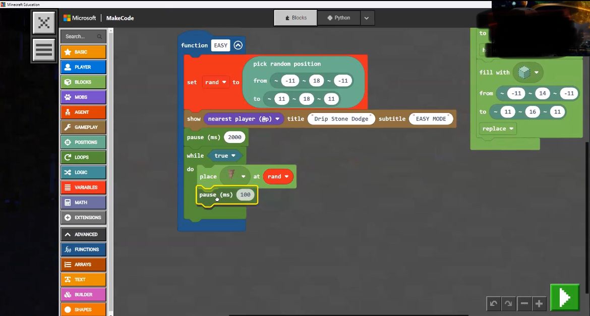 Weekly Minecraft Coding Beginner Fun! Learn to Code With New Projects ...
