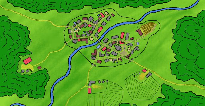 Normal Town Map Drawing Town Maps for Gamers and Writers | Small Online Class for Ages ...
