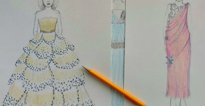 Online Fashion Drawing Class for Kids: Designer Gowns and Dresses | Small Online Class for Ages 9-13 | Outschool Online Fashion Drawing Class for Kids: Designer Gowns and Dresses | Small Online Class for Ages 9-13 | Outschool