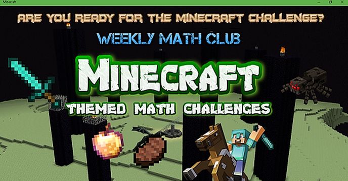 Minecraft Math Class 3rd and 4th-Grade Weekly Math Club: Minecraft Themed Math Challenges ...