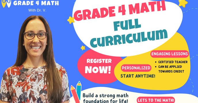 Grade 4th Math- Full Course (Self-Paced Class) | Small Online Class for ...