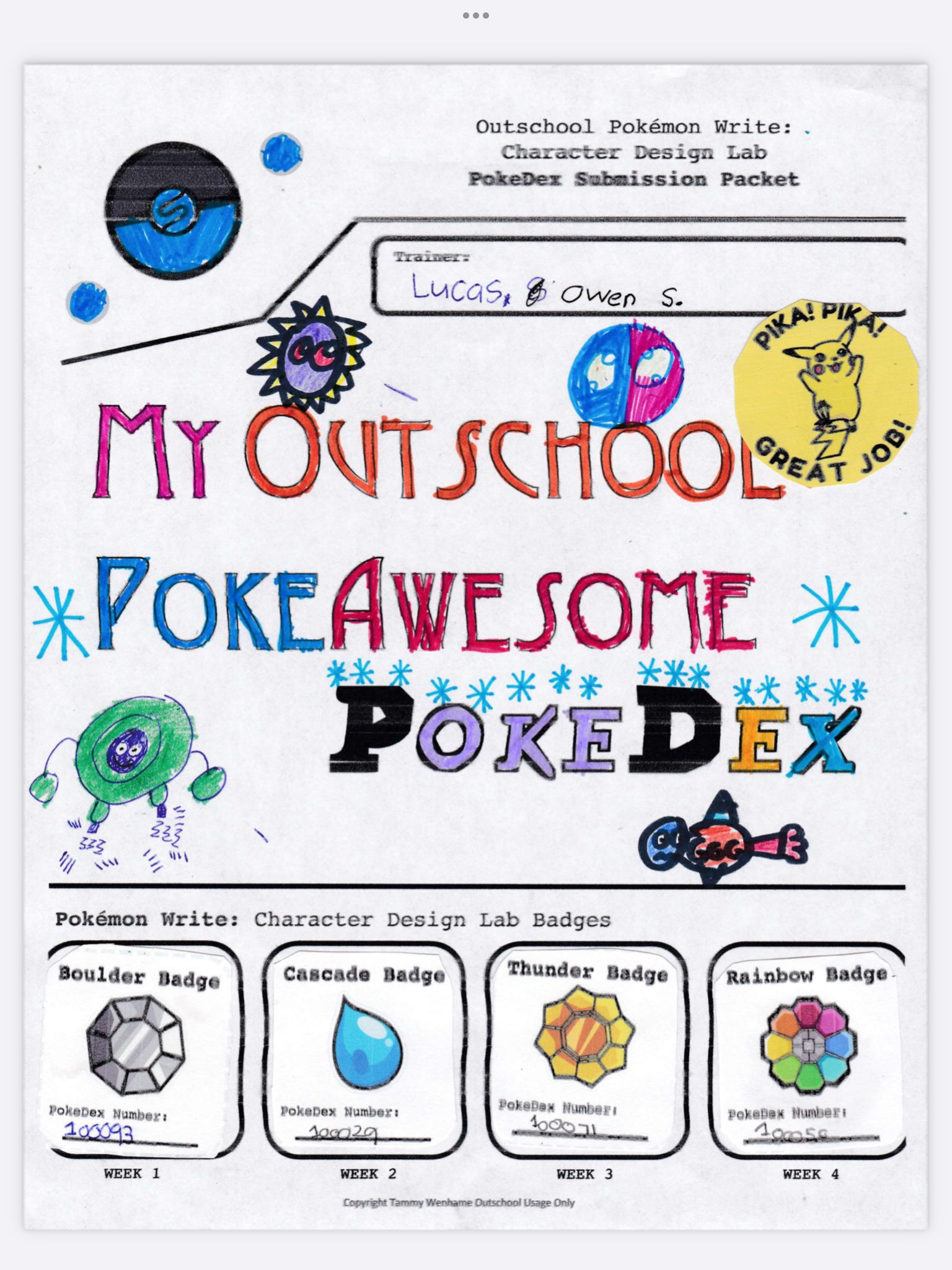 PokeDex Creative Writing [A Pokemon Writing Flex Class] | Small Online ...
