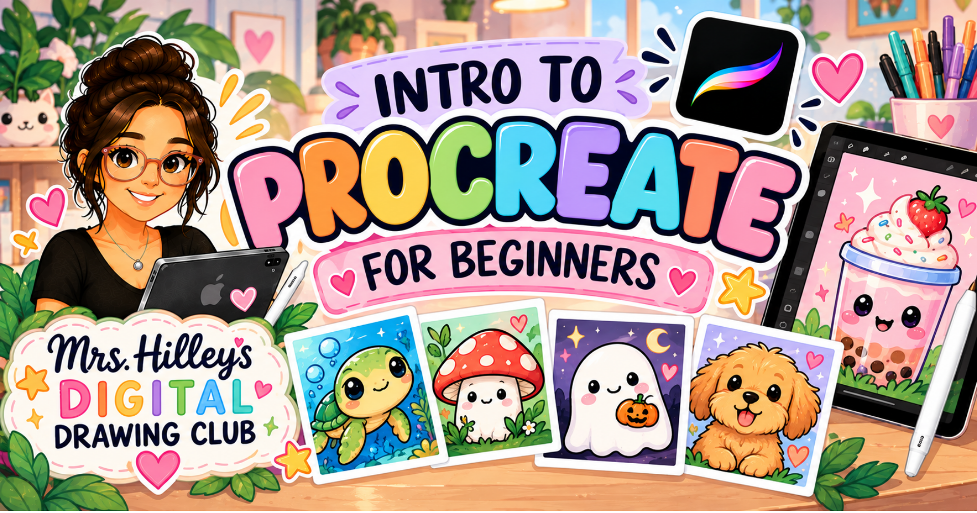 Learn Procreate for Kids: Beginner Digital Drawing & Art Class | Small ...